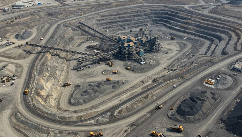 Ai image of lithium mining