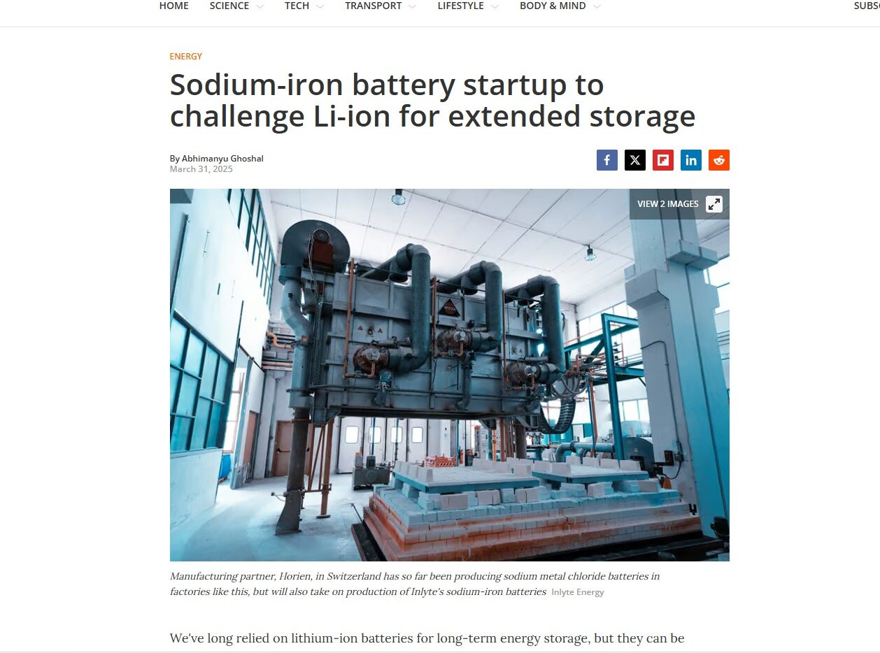 sodium Iron battery