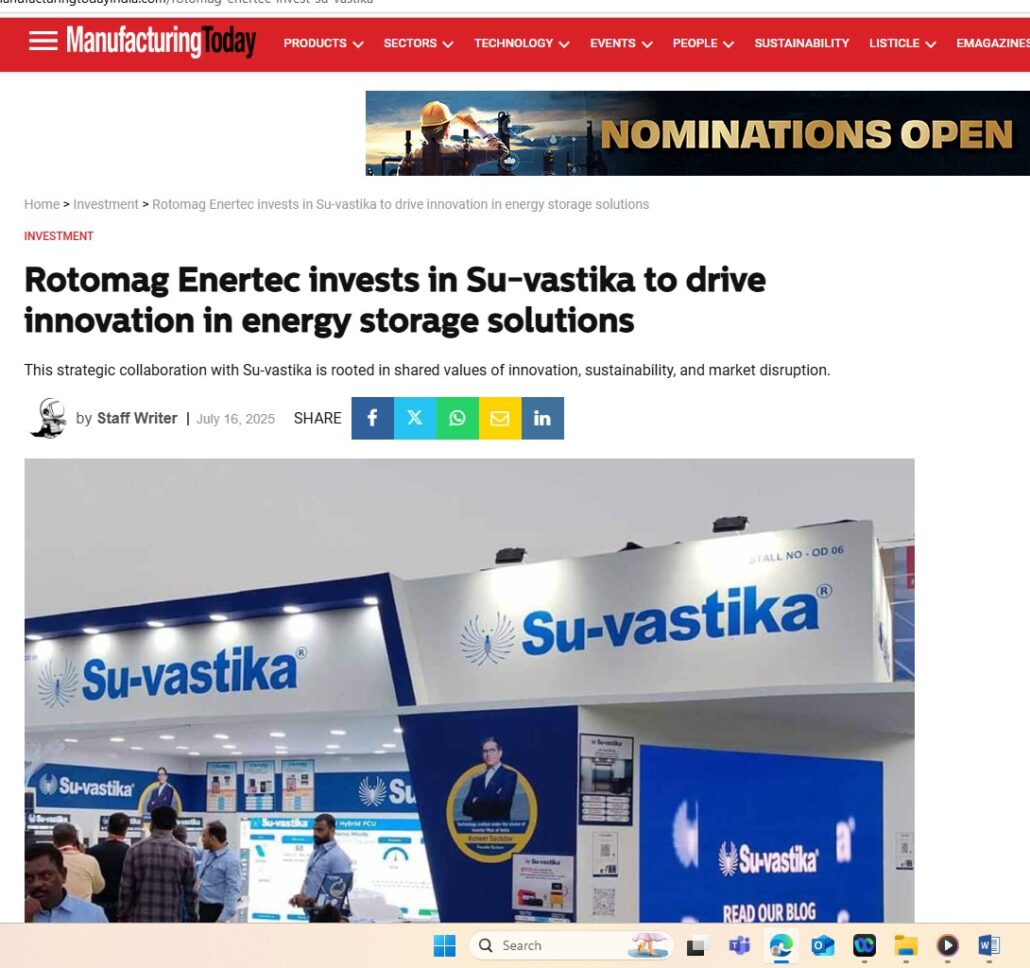 Rotomag invested in Su-vastika